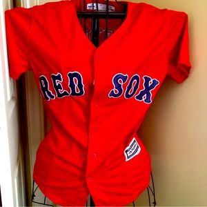 Vintage David Ortiz #34 Jersey Boston Red Sox Authentic Majestic Ladies’s Size S